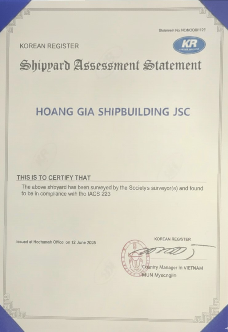 Giấy chứng nhận KR